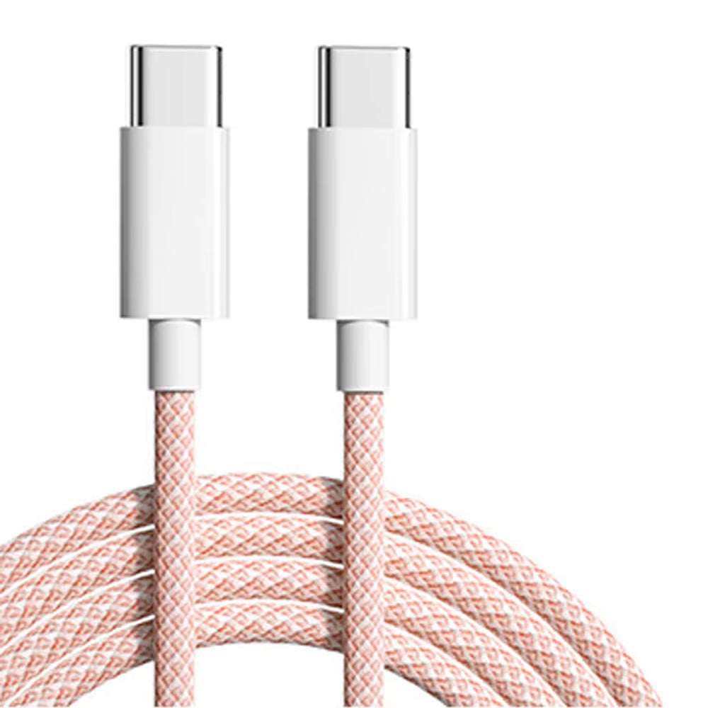60W 6A USB Type C to Type C Cable Data Line for Iphone 15 16 Samsung Xiaomi Fast Charging USB C to C Cable Type C Data Charger