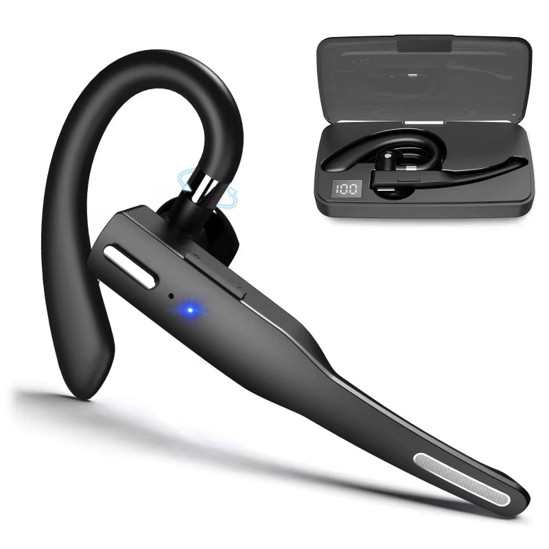 YYK525 Wireless Bluetooth-Compatible Earphone Handsfree Business Headset Mini Earbuds Built-In Mic for Car Driving 896C