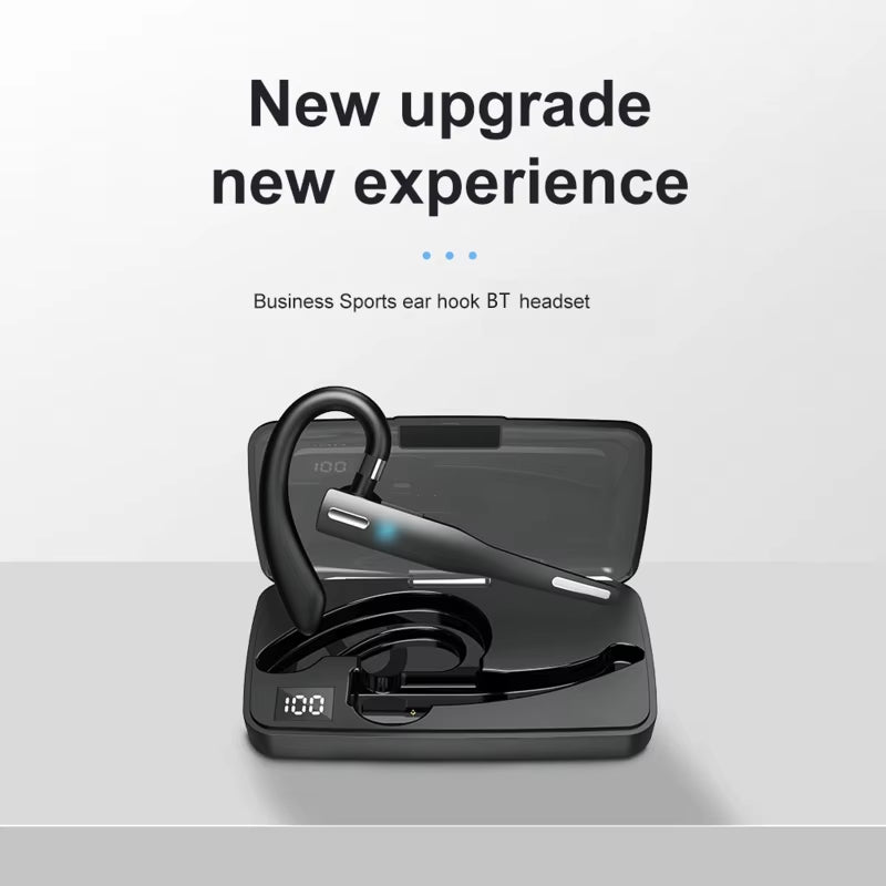YYK525 Wireless Bluetooth-Compatible Earphone Handsfree Business Headset Mini Earbuds Built-In Mic for Car Driving 896C