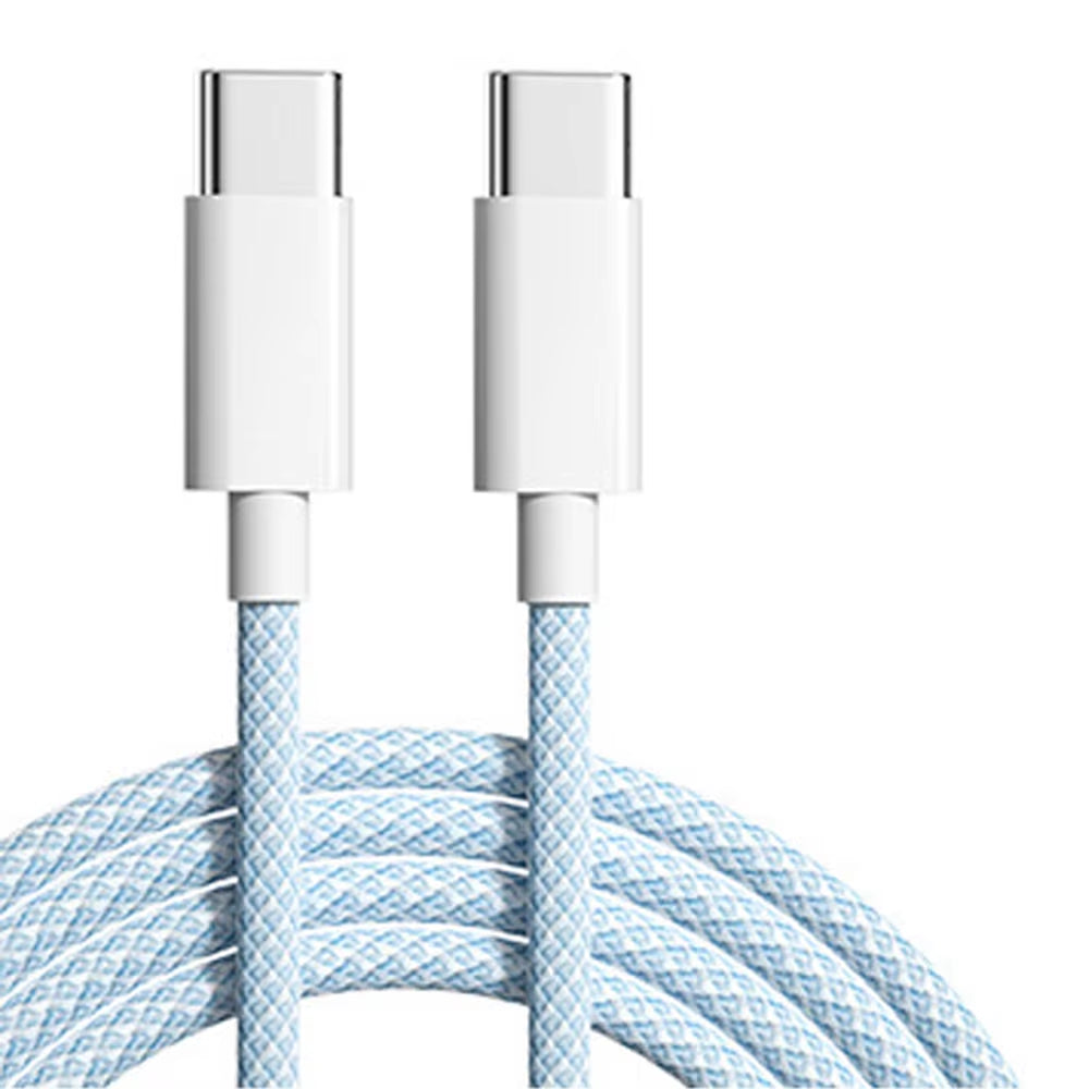 60W 6A USB Type C to Type C Cable Data Line for Iphone 15 16 Samsung Xiaomi Fast Charging USB C to C Cable Type C Data Charger