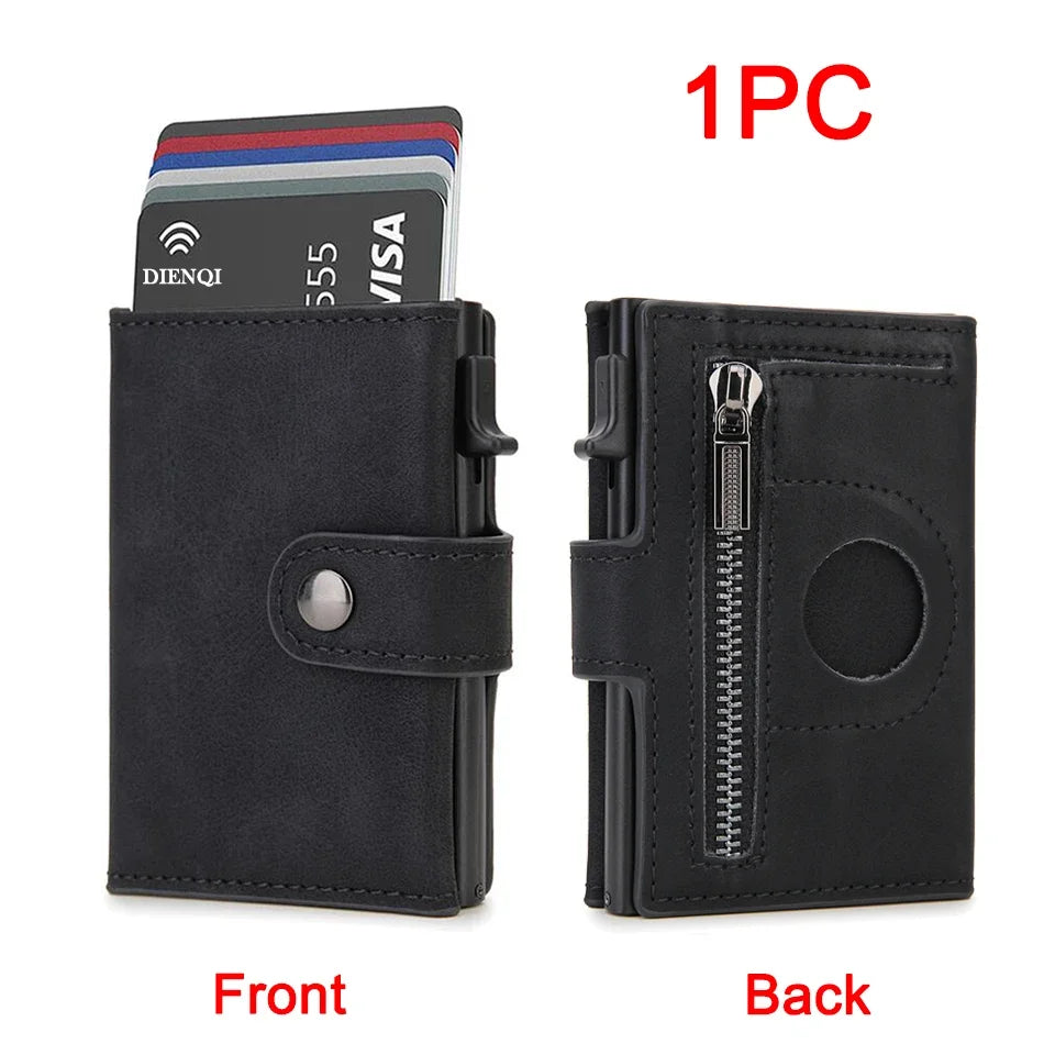 Rfid Airtag Wallet Carbon Fiber Men Wallet