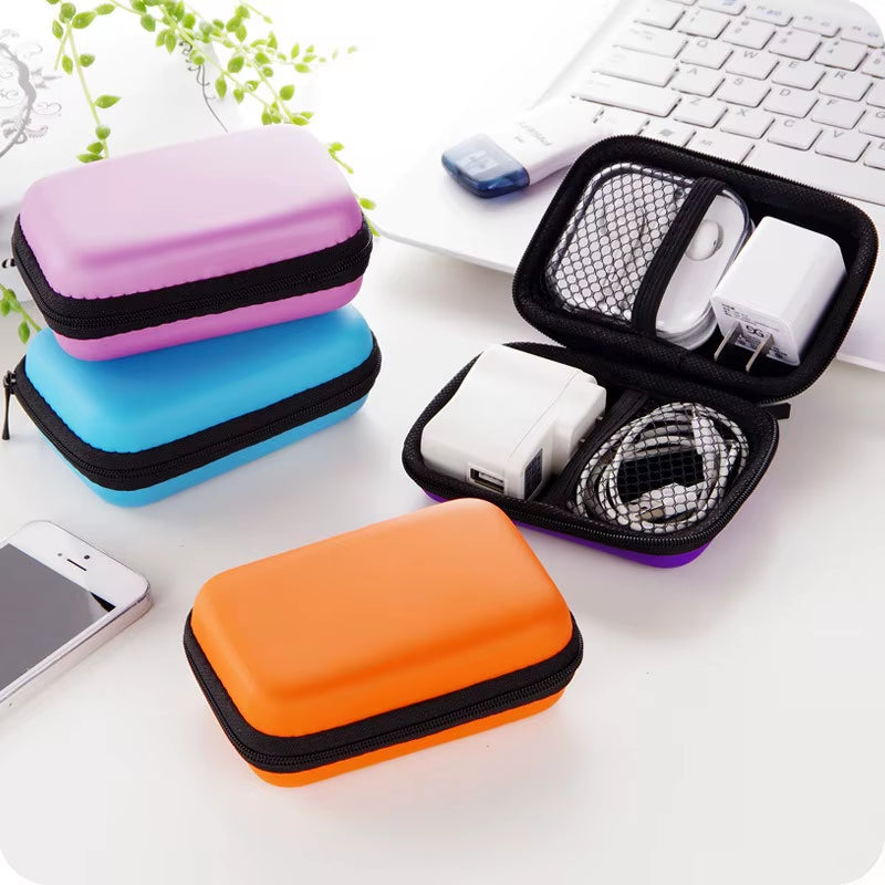 Travel Essentials Electronic Product Storage Zipper Bag Portable Travel Cable Storage Box Bags Women Home Organization Garden