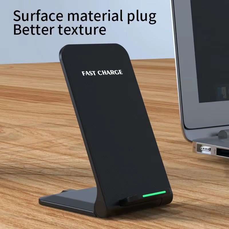 30W Wireless Charger Stand Pad for Iphone 15 14 13 12 11 Pro Samsung Xiaomi Phone Chargers Induction Fast Charging Dock Station