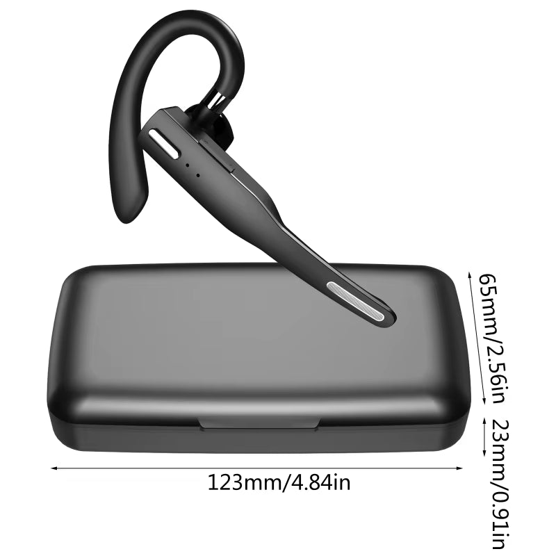 YYK525 Wireless Bluetooth-Compatible Earphone Handsfree Business Headset Mini Earbuds Built-In Mic for Car Driving 896C