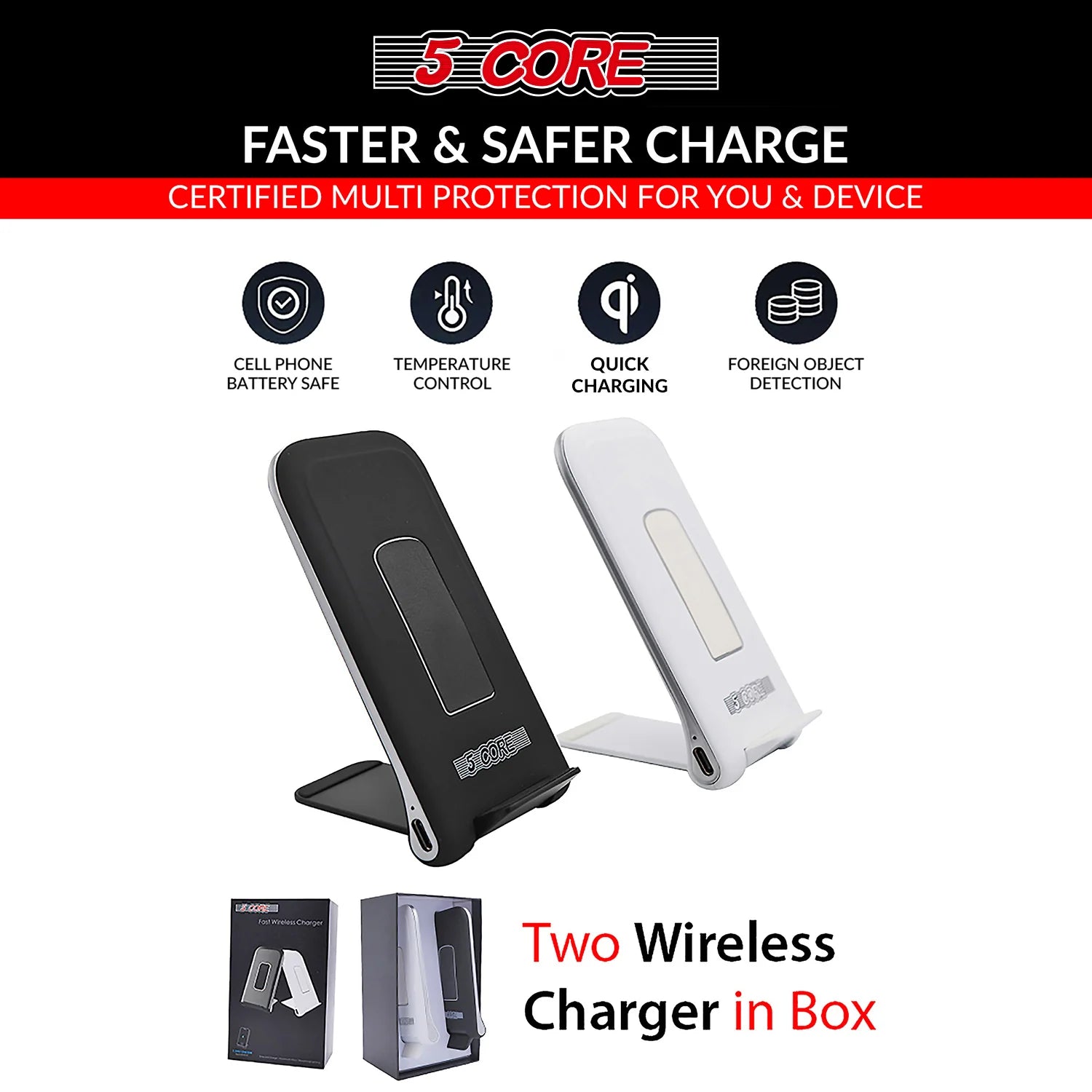 5 Core 10W Max Fast Wireless Charging Pad