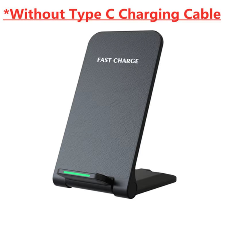 30W Wireless Charger Stand Pad for Iphone 15 14 13 12 11 Pro Samsung Xiaomi Phone Chargers Induction Fast Charging Dock Station