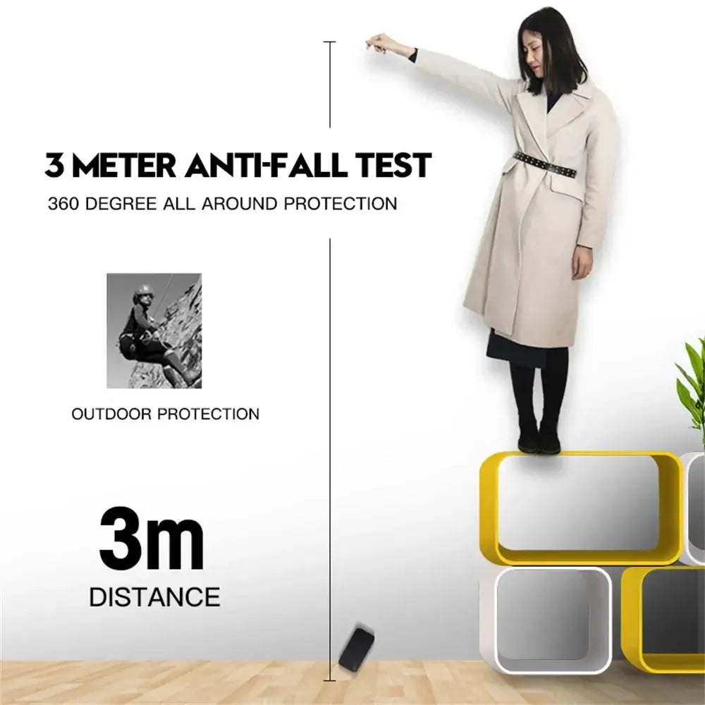 Marketing image of case - Dimensions and demo