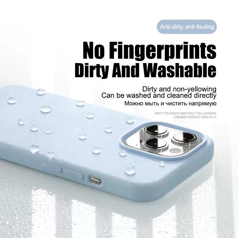 Silicone Liquid Case Para sa iPhone 11 14 13 12 15 Pro Max