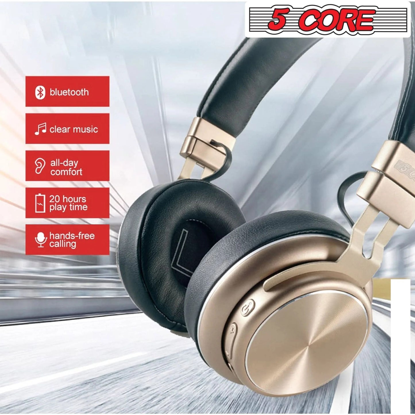 Marketing Image - 5 CORE BT Headphones