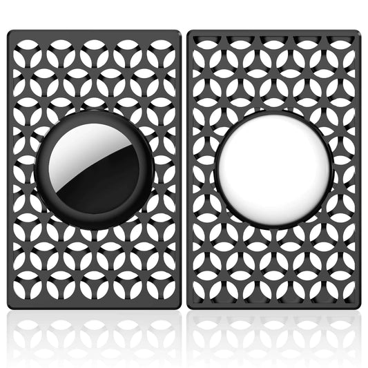 2Pack for Apple Airtag Wallet Case Thin Card Size Case for Air Tag Holder Purse Wallet GPS Tracker Airtag Case Locator Holders
