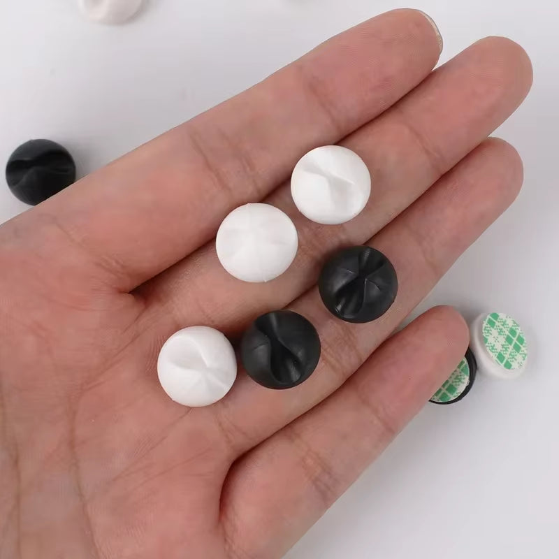 20Pcs Car Cable Clips Silicone USB Line Desktop Management Compatible Clips for Driving Recorder Wire Organizer Auto Accessories