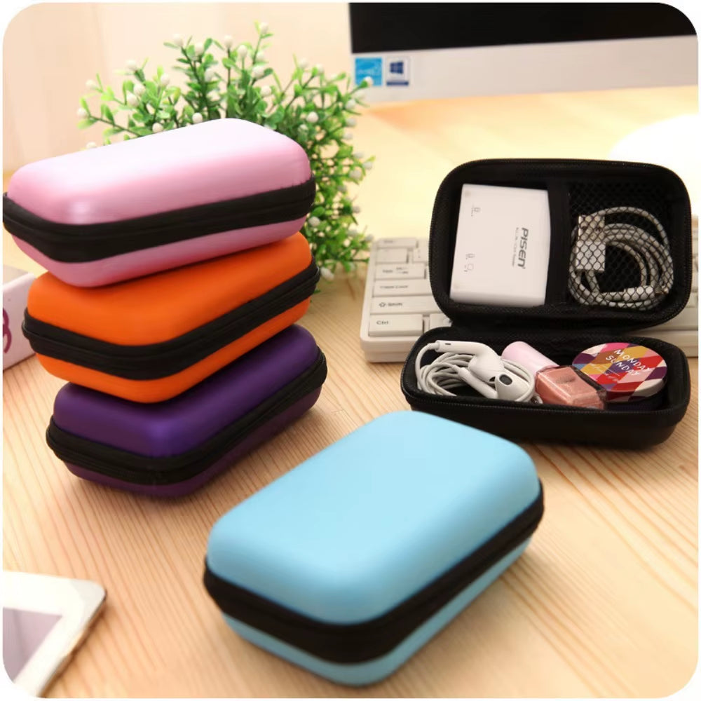 Travel Essentials Electronic Product Storage Zipper Bag Portable Travel Cable Storage Box Bags Women Home Organization Garden