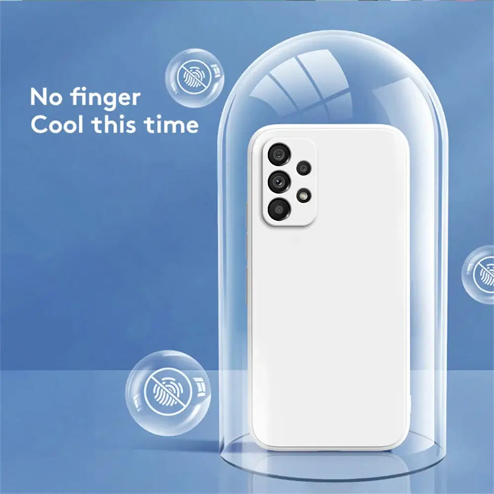 Marketing image of case - white in glass cover