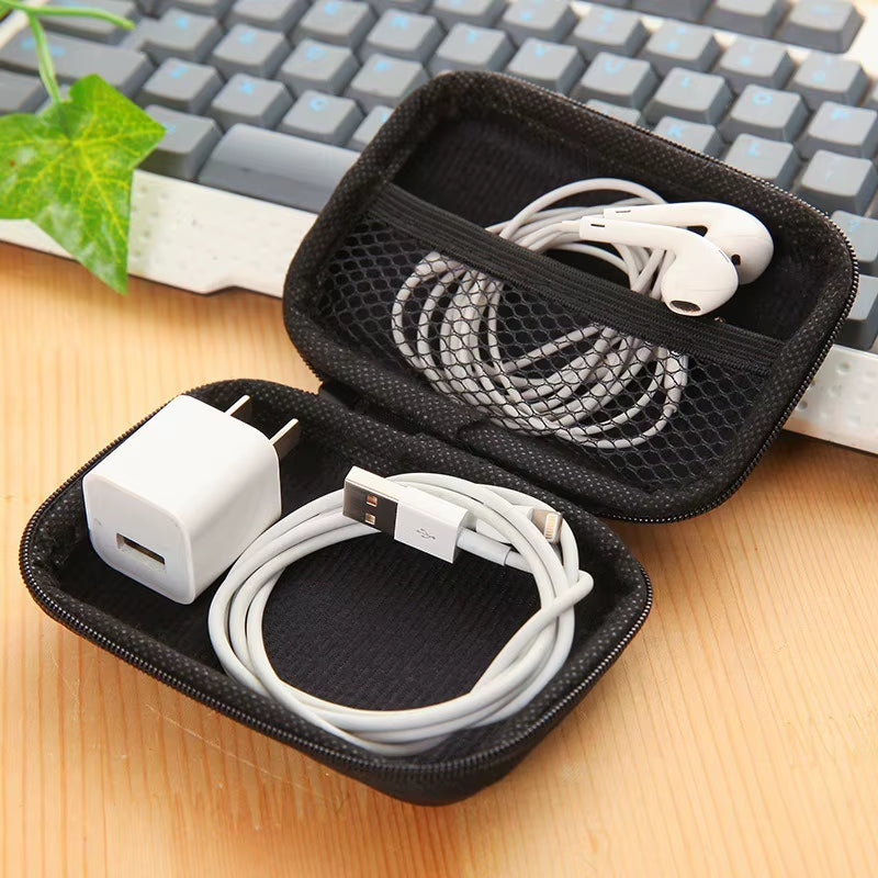 Travel Essentials Electronic Product Storage Zipper Bag Portable Travel Cable Storage Box Bags Women Home Organization Garden