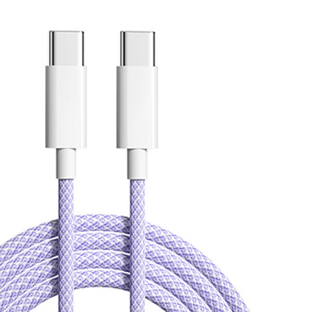 60W 6A USB Type C to Type C Cable Data Line for Iphone 15 16 Samsung Xiaomi Fast Charging USB C to C Cable Type C Data Charger