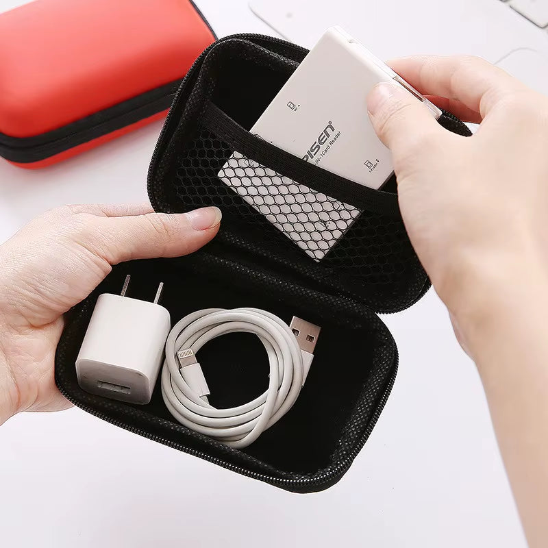 Travel Essentials Electronic Product Storage Zipper Bag Portable Travel Cable Storage Box Bags Women Home Organization Garden