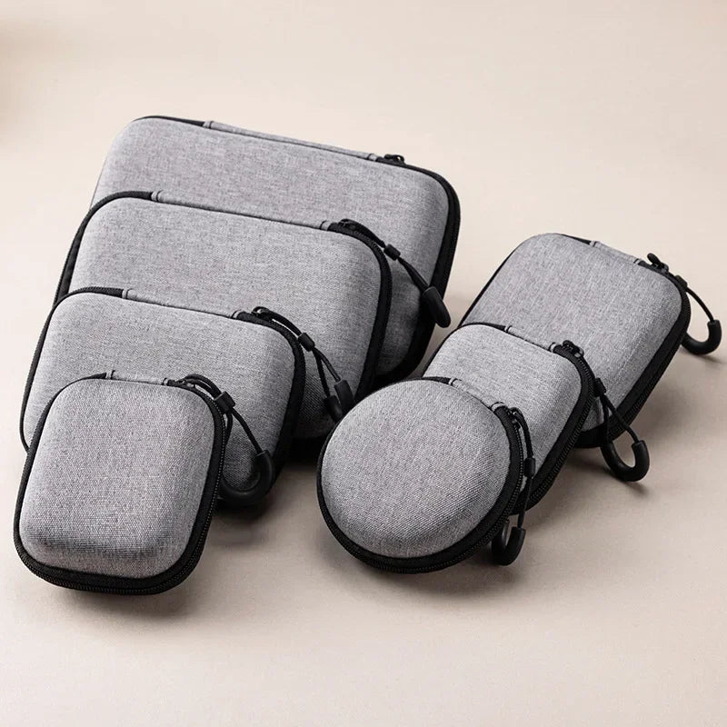 Mini EVA Storage Bag Pouch Carrying Bag Zipper Earphone Case