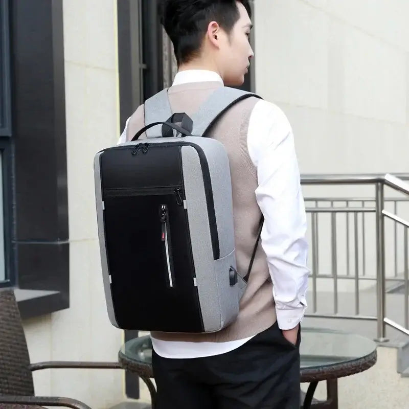 Marketing Image - Waterproof Laptop Backpack Men USB School Laptop Backpack
