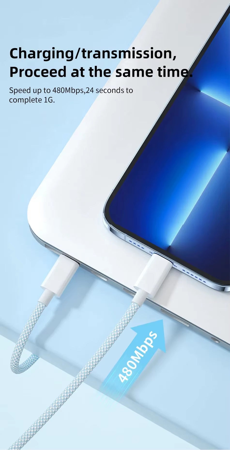 60W 6A USB Type C to Type C Cable Data Line for Iphone 15 16 Samsung Xiaomi Fast Charging USB C to C Cable Type C Data Charger
