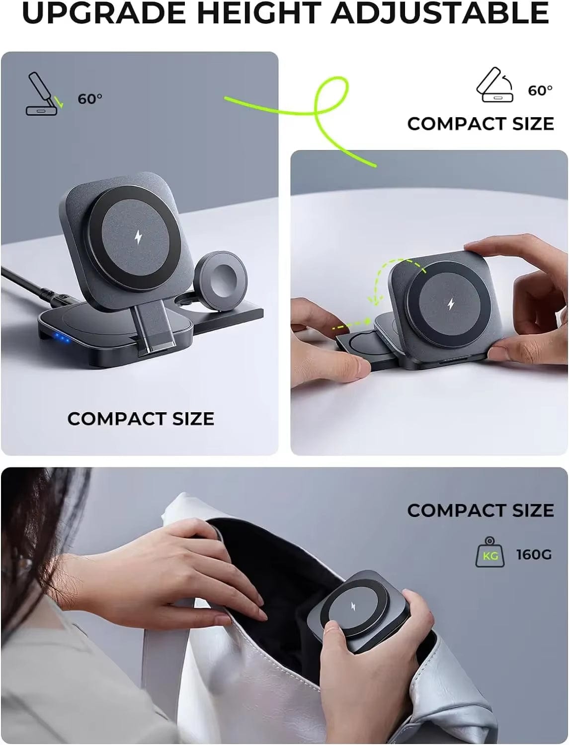Magsafe 3 in 1 Wireless Charger Pad for Multiple Devices
