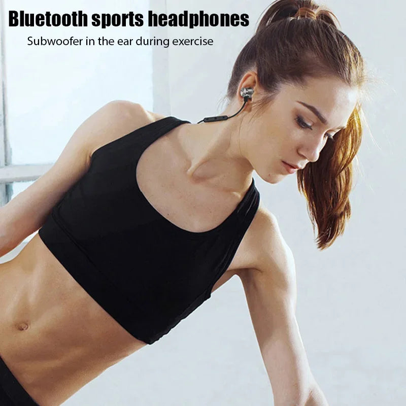 XT11 Sports Magnetic Bluetooth Earphone in Ear Wireless Neckband Headphones Stereo Music Headset with Mic for Samrtphones