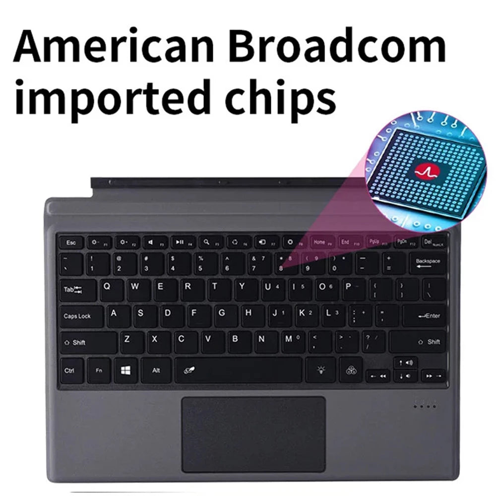 Bluetooth Keyboard Backlight for Microsoft Surface Pro 3 4 5 6 7 8 9 Pro X Go 1 2 3 4 Keyboard Backlit Trackpad Wireless Teclado