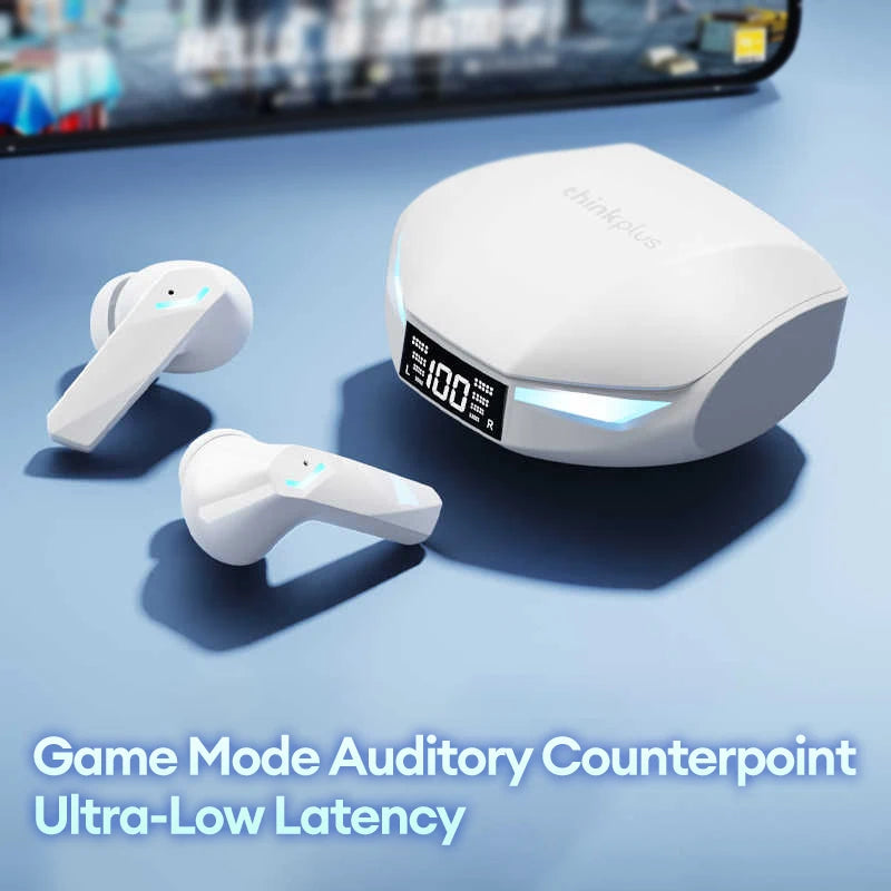 New GM2 PRO MAX Wireless Upgrade Bluetooth 5.4 Earbuds LED Digital Display Waterproof Earphones Low Latency Game Headset