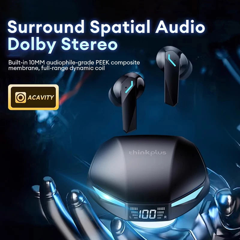 New GM2 PRO MAX Wireless Upgrade Bluetooth 5.4 Earbuds LED Digital Display Waterproof Earphones Low Latency Game Headset