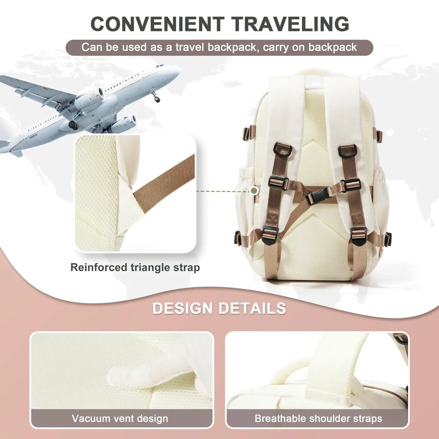 Marketing image - Cabin Travel Backpack 40x30x20 Hand Luggage Cabin Backpack