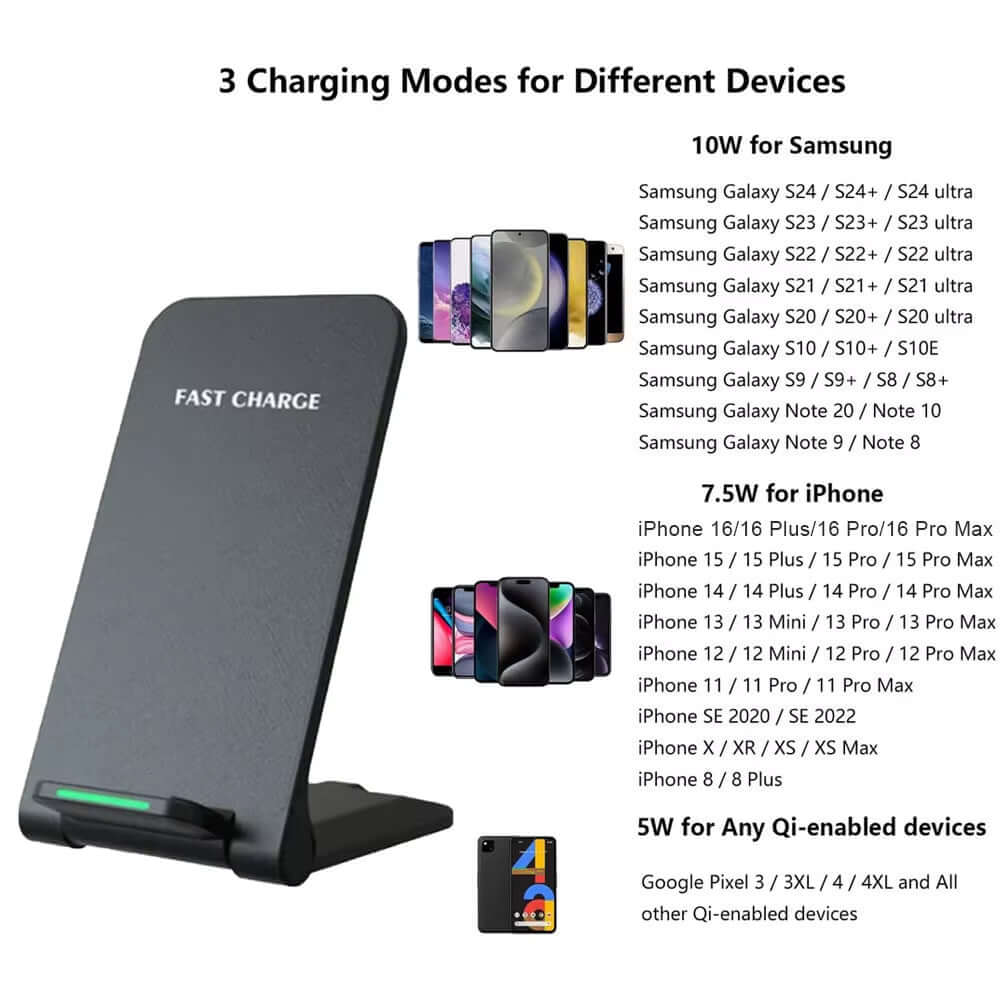 30W Wireless Charger for Iphone16 15 14 13 Pro Max 16Phone Stand Fast Charging Charger for Samsung Note 20/10 S21 Ultra Foldable