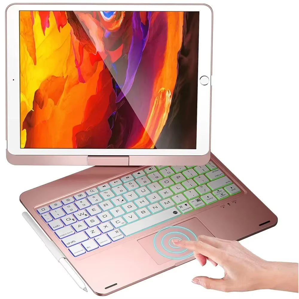 360° Rotatable Backlit Keyboard Cover for Ipad Pro12.9 11 Ipad10.2 7/8/9/10Th Air11 13 2024 M2, Ipad Cover Air4 5 Magic Keyboard