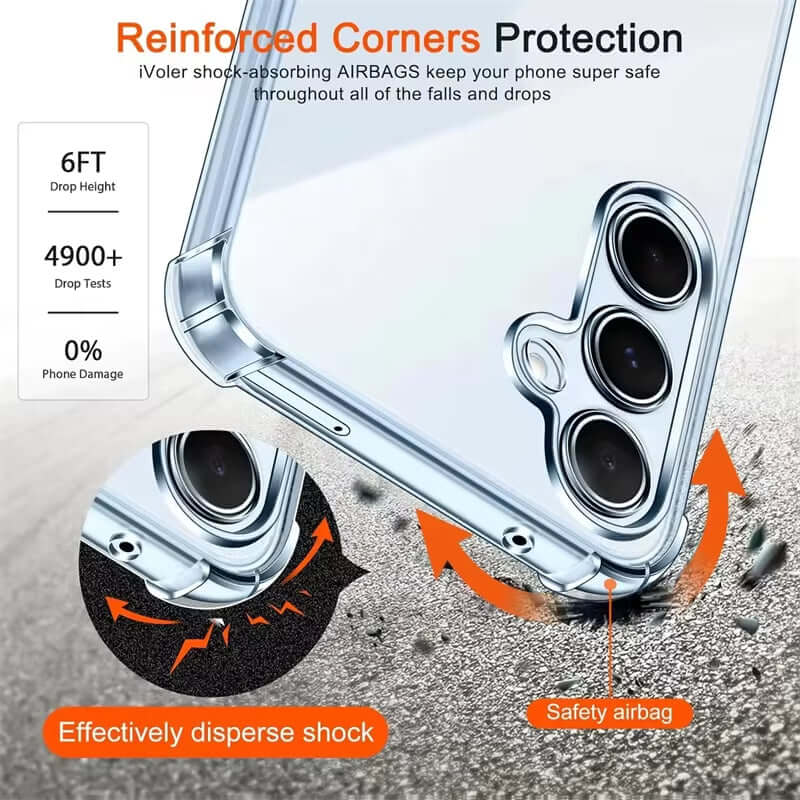 Shockproof Case for Samsung Galaxy A55 A54 5G A15 A35 A25 A34 A14 A24 A33 A53 A13 A32 A73 A52 A12 A16 A56 A36 A26 Phone Cover