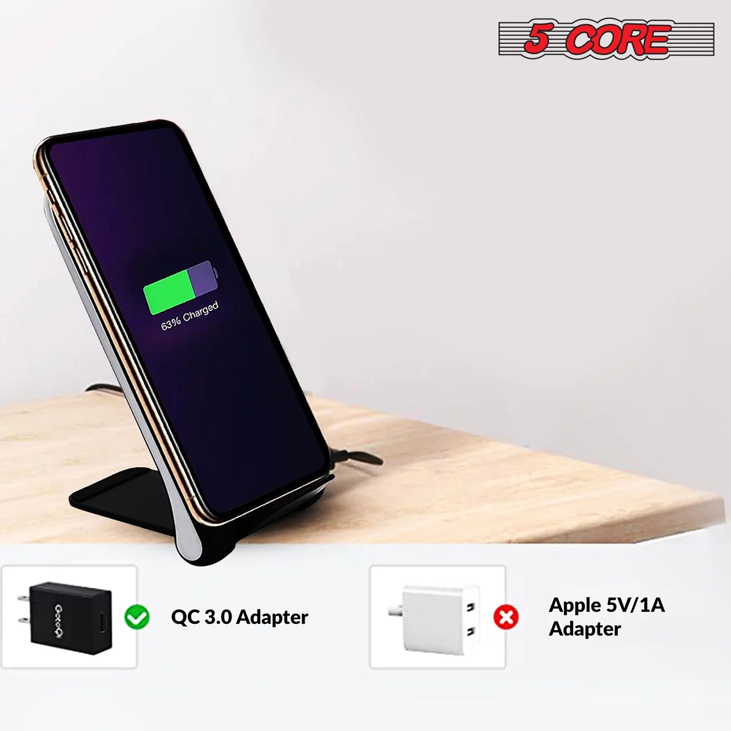 5 Core 10W Max Fast Wireless Charging Pad