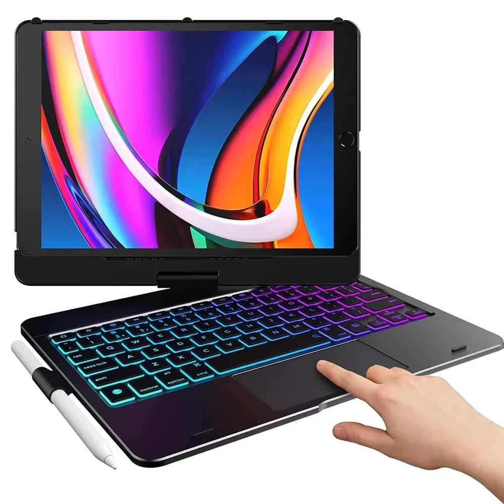 360° Rotatable Backlit Keyboard Cover for Ipad Pro12.9 11 Ipad10.2 7/8/9/10Th Air11 13 2024 M2, Ipad Cover Air4 5 Magic Keyboard