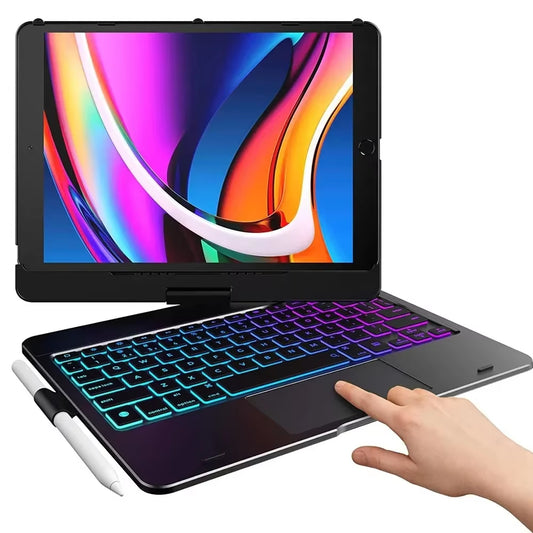 360° Rotatable Backlit Keyboard Cover for Ipad Pro12.9 11 Ipad10.2 7/8/9/10Th Air11 13 2024 M2, Ipad Cover Air4 5 Magic Keyboard