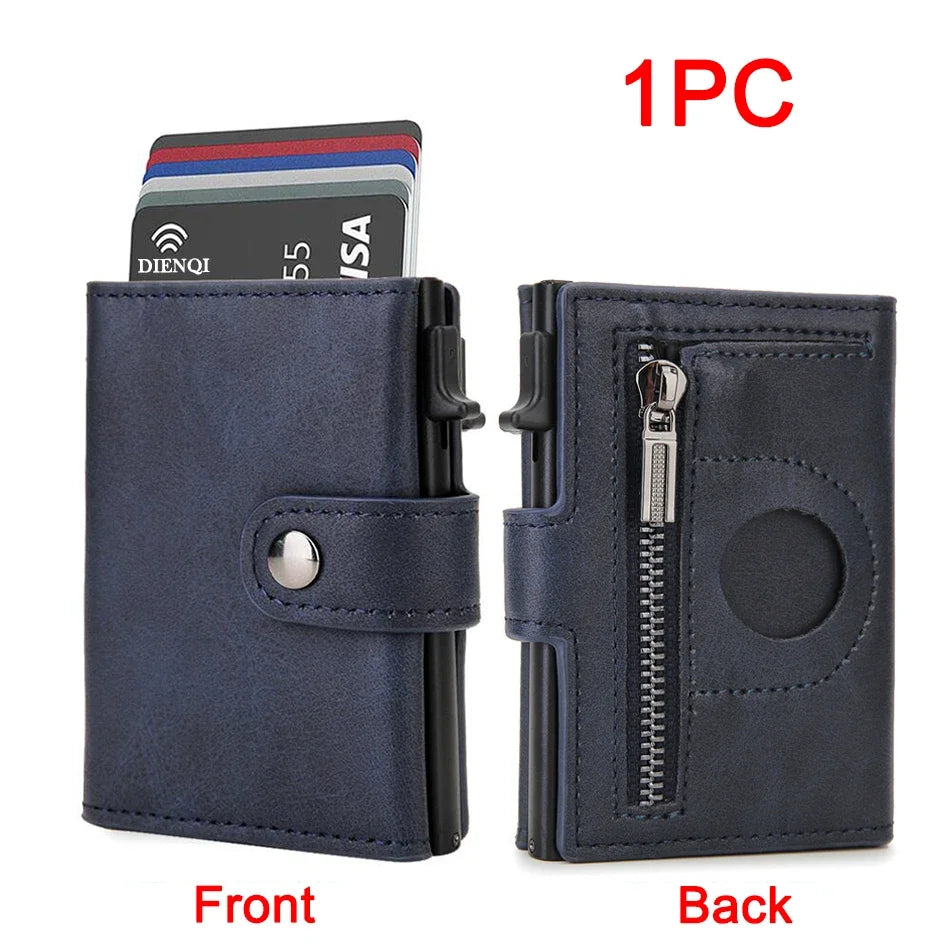 Rfid Airtag Wallet Carbon Fiber Men Wallet