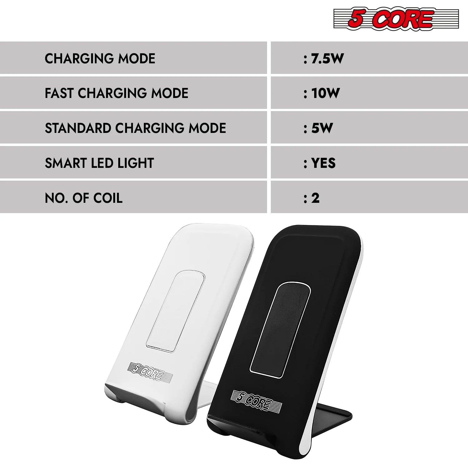 5 Core 10W Max Fast Wireless Charging Pad
