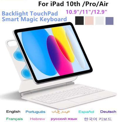 Magic Keyboard for Ipad Pro 11 12.9 Air 4 Air 5 for Ipad 10Th Generation Pro 12.9 6Th 5Th 4Th 3Rd Gen Smart Cover Magnetic Case
