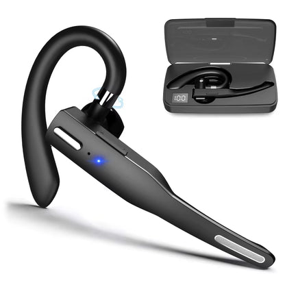 YYK525 Wireless Bluetooth-Compatible Earphone Handsfree Business Headset Mini Earbuds Built-In Mic for Car Driving 896C