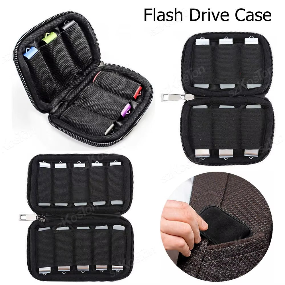 USB Flash Drive Case Storage Case Holder Storage Bag USB Flash Drive Electronic Accessories Organizer for USB Flash Drive Pen