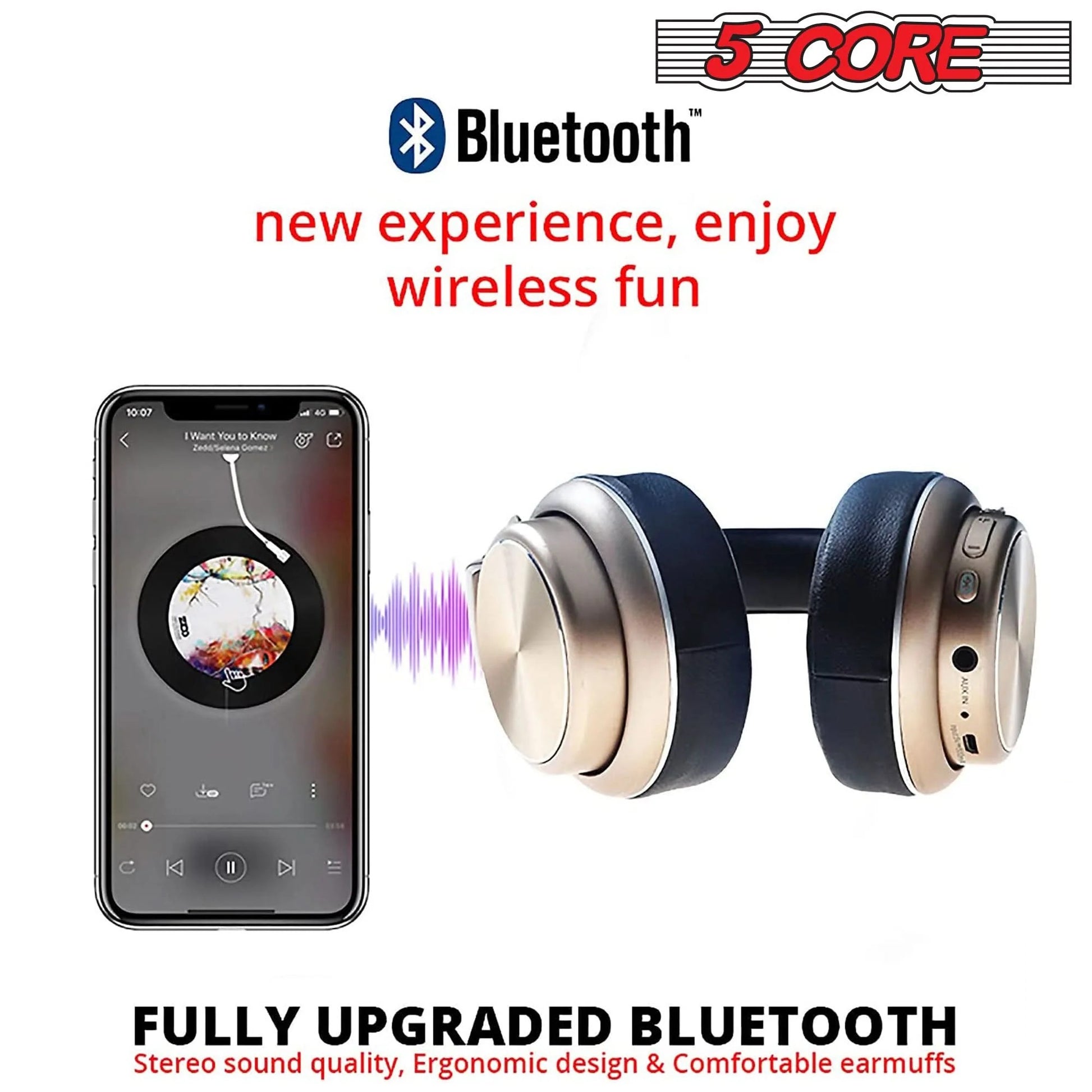 Marketing Image - 5 CORE BT Headphones