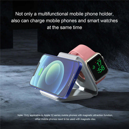65W 3 in 1 Foldable Magnetic Wireless Charger for Iphone 14 13 12 Pro XS X Fast Wireless Charging Pad for Airpods Pro Iwatch