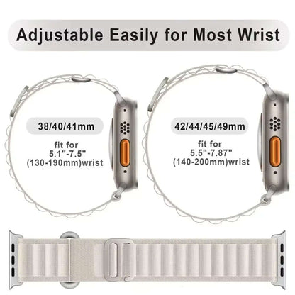 Alpine Loop Strap for Apple Watch Band Ultra 2 49Mm 46Mm 44Mm 40Mm 45Mm 41Mm 42Mm 38Mm Nylon Bracelet Iwatch 10 9 8 7 6 SE Band