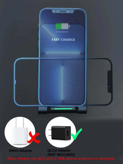 30W Wireless Charger for Iphone16 15 14 13 Pro Max 16Phone Stand Fast Charging Charger for Samsung Note 20/10 S21 Ultra Foldable