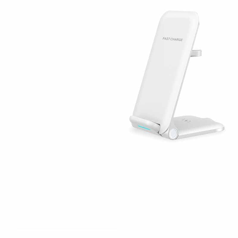 Compact Stand-Up Triple Wireless Charging Dock