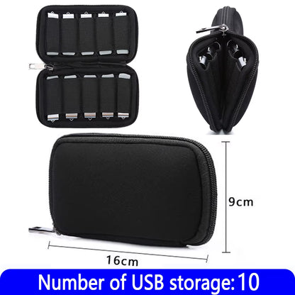 USB Flash Drive Case Storage Bag Dustproof Thumb Drive Holder Organizer Box Electronic Accessories Storage Box for Drive Pen