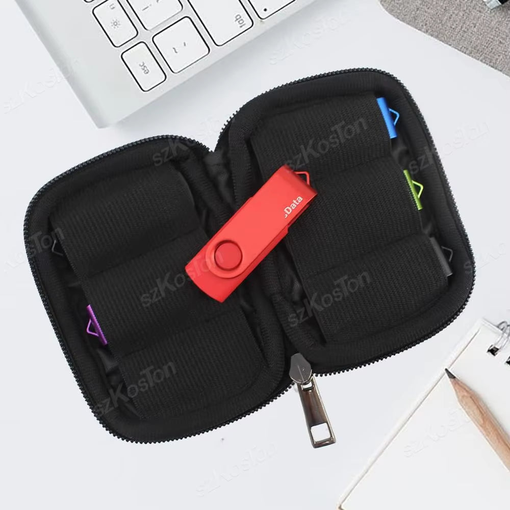 USB Flash Drive Case Storage Case Holder Storage Bag USB Flash Drive Electronic Accessories Organizer for USB Flash Drive Pen