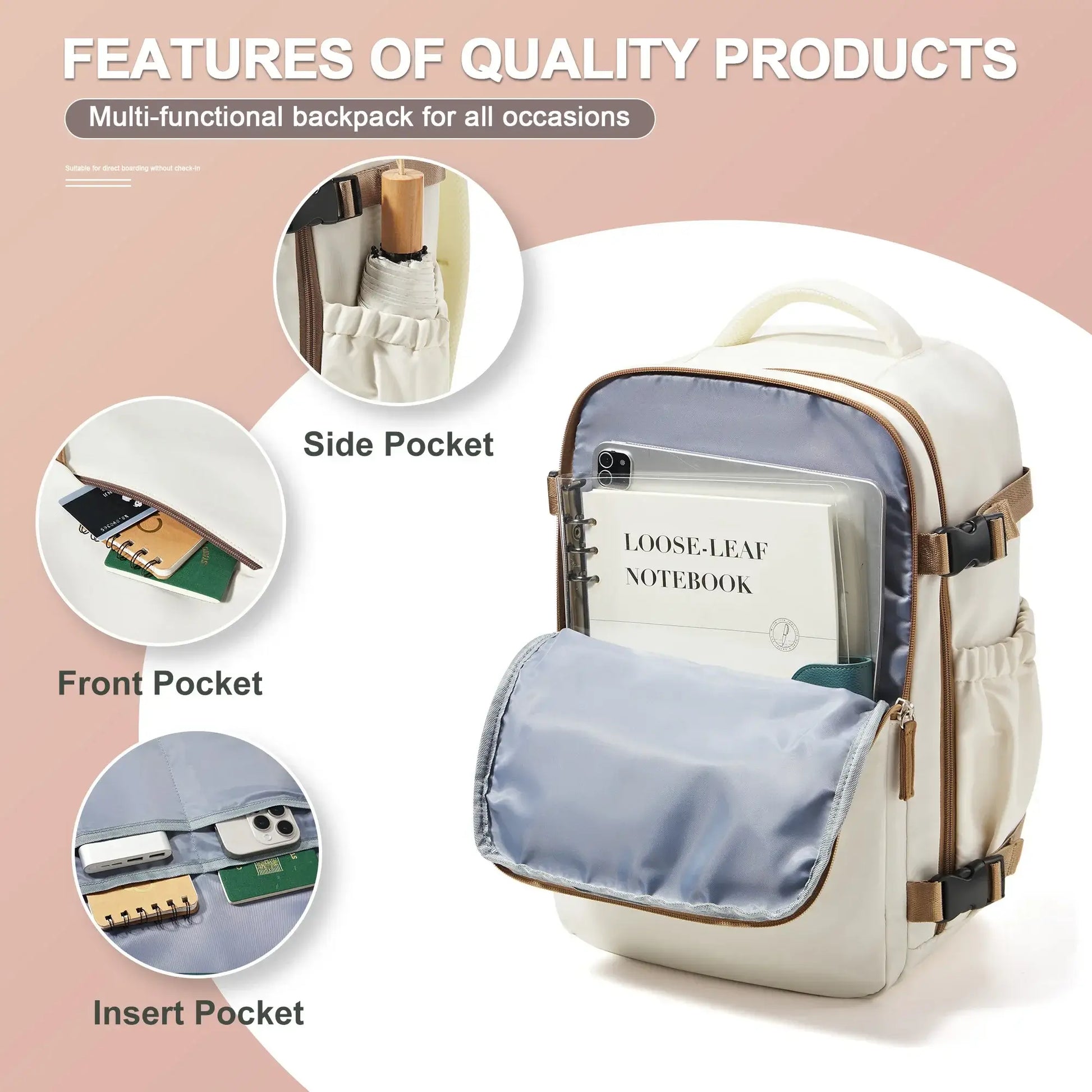 Marketing image - Cabin Travel Backpack 40x30x20  Hand Luggage Cabin Backpack