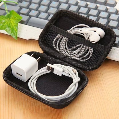 Travel Essentials Electronic Product Storage Zipper Bag Portable Travel Cable Storage Box Bags Women Home Organization Garden