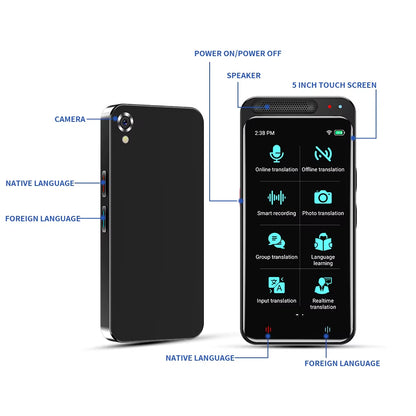 Portable Smart Translator Photo/Offline/Online Realtime Translation 134 Languages for Foreign Travel 2023 High Speed Accuracy